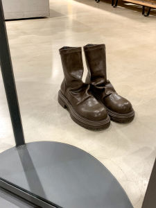 SHÉII | Giày Boots Nữ Ngắn Đế Rất Dày Co Dãn