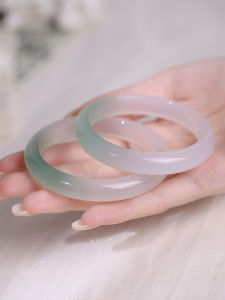 New Chinese Style Natural Agate Bracelet Womens Half Mountain Half Water Green Jade Bracelet Gift for Best Friend