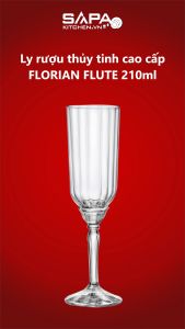 Bộ 6 ly rượu thủy tinh uống sâm panh cao cấp Florian 210ml - Bormioli Rocco - Italy