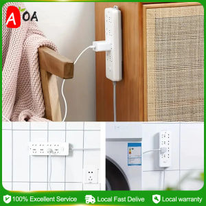 Router Wall-mounted Socket Board Cable Strip Holder Wall Punch-free Socket Storage Rack