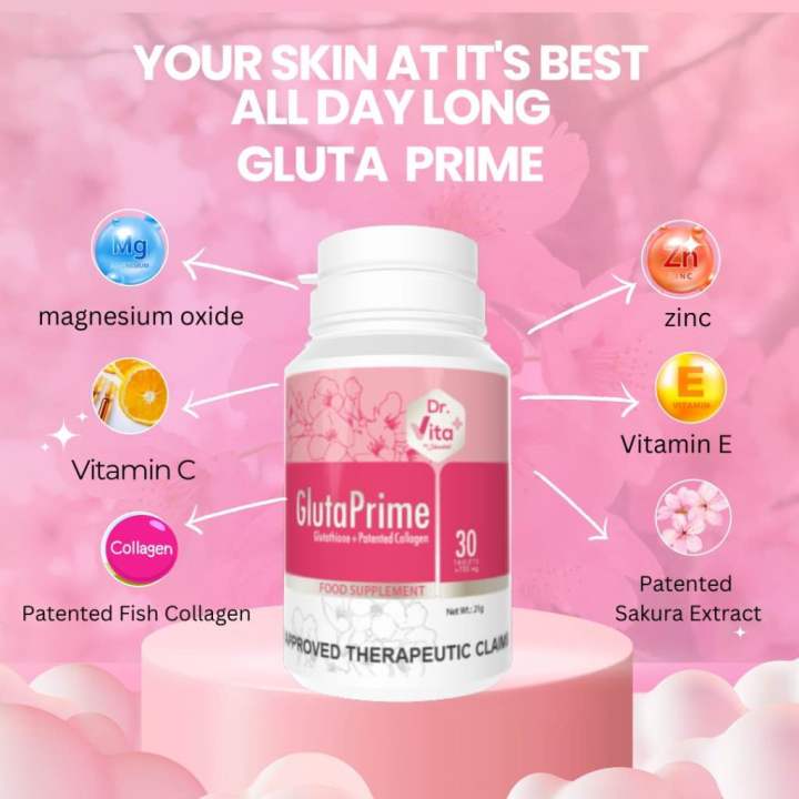Dr vita gluta prime 30 tablets Lazada PH