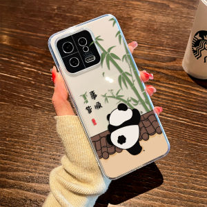 Cute Panda Full Cover Lens Mobile Phone Case for Xiaomi 17Promax 15/14/13 Series Couple Soft Shell Protective Cover Creative
