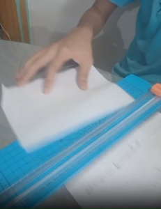 A4 Paper Cutter with Ruler Manual Paper Trimmer Paper Cutting Tools Small Guillotine School Office Cutting Supply