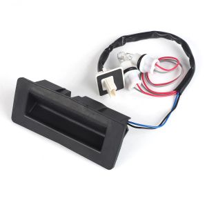 For Opel 2004-2014 Auto Parts Trunk Lid Lock Handle Shell With Lamp Tailgate Opening Button Shell 13223919 For Vauxhall2004-2014