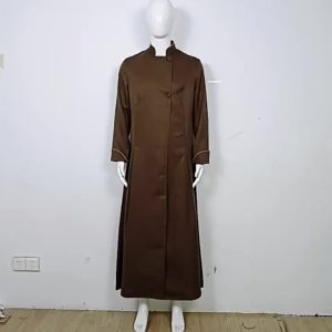 Vintage Medieval Priest Uniform Robe Cosplay Party  Men Pastor Cassock Dress
