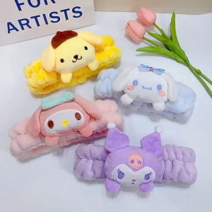 BD-A005 Bando Wanita Kartun Jepang Headband Facial Karakter Cinnamoroll Kuromi Pompompurin Melody Elastis Lucu