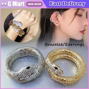 👍 【Christmas Gift】Fashion Trend Gothic Dark Exaggerated Snake Shaped Pendant Earrings for Women Temperament Personality Girl Jewelry Accessories