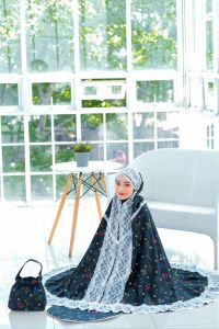 (CASHBACK) Dalanova - Mukena Sydney Blossom Series Mukena Best Seller Mukena Tali Free Sajadah By Dalanova