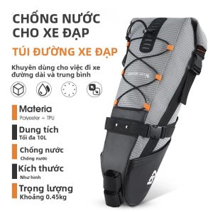 Túi Đựng Yên Xe Đạp WEST BIKING 10L Chống Nước Phản Quang Dung Tích Lớn Có Thể Gấp Gọn Dành Cho Xe Đạp Địa Hình Và Đường Trường Chất Liệu Polyester