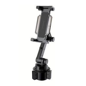 Giá Đỡ Máy Tính Bảng Ô Tô Đa Năng 360 Độ Kẹp Cốc Gắn Trên Xe Hơi Với Hệ Thống Quản Lý Cáp Dành Cho iPad Pro 12.9 Samsung Tab S7 Plus 12.4 - Giá Đỡ Nhựa Hiện Đại Có Thể Điều Chỉnh