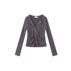 ฤดูใบไม้ร่วง ฤดูหนาว ชุดกํามะหยี่สไตล์ขี้เกียจ ผู้หญิง ระบบเกลือ สั้นไม่ซ้ําใคร เสื้อท่อนบน สูง เอว ขากว้าง กางเกง ทันสมัย ชุด