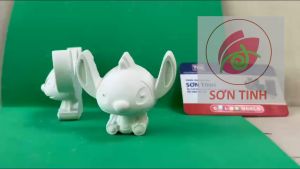 Tượng tô màu STITCH 2D tô tượng thạch cao (Không kèm màu) luyện vẽ tượng trắng decor
