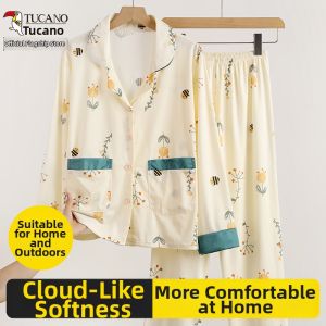 TUCANO | Simple and Loose Autumn Sleepwear Set