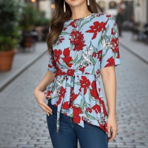 MMINIOUTLET EDC (ESPRIT) WOMEN top 品牌女衬衫 women blouse flora pr branded