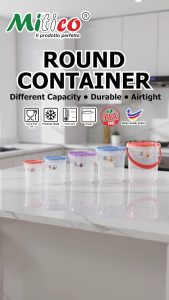 Mitico Airtight Food Storage Round Container Multi Purpose Container