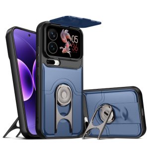 Slide Camera Lens Protector Phone Case For Xiaomi 17T Pro 17 ProMax 15T 15 Ultra 14T Ring Holder Kickstand Shockproof Cover