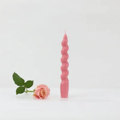Pink Aromatherapy Candle Smokeless Home Wedding Dinner Candlestick Home Decor Airbnb Ornaments Souvenir Gift Candlelight