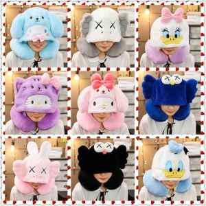 Cartoon Hooded Neck Pillow