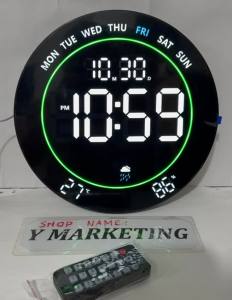 7701 Round Digital Alarm Clock With Timer And Countdown