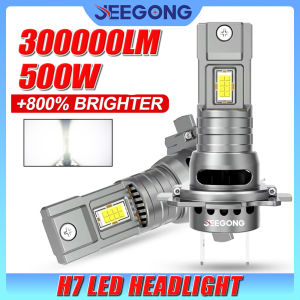 H7 LED 1:1 Original Halogen Car Headlight With Fan 7035 CSP CHIPS CANBUS Error Free Turbo Auto Lamp 6000K White Light Wireless
