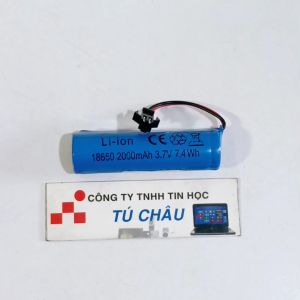 Pin sạc Li ion 18650 cho đồ chơi điều khiển đèn quạt / Pin Li ion 18650 (3.7V - 2000mAh)