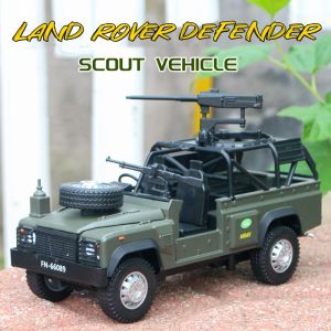 【MagicT】 1:32 Scale Land Rover Defender Scout Xe Hợp Kim Kẽm Xe Mô Hình W/Ánh Sáng Và Âm Thanh & Kéo Trở Lại Đúc Khuôn Đồ Chơi Quà Tặng Bộ Sưu Tập Trang Trí Cho Bé Trai