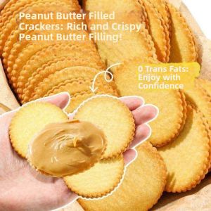 Peanut Butter Filled Thin Crispy Cookies