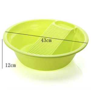 Large round Plastic Wash Basin Family Use Laundry Basin Face Washing Basin Underwear And Pants Cleaning Tool Home Cleaning Tools