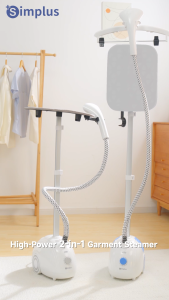 [New Launch] Simplus 2-in-1 Garment Steamer Vertical & Flat Ironing Adjustable Pole 2000W Power 2L Tank  20s Heat-Up 36g/min GTJH026