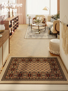 Manyue Home Floor Mat Door Mat Classy Ethnic Style Doormat Non Slip Carpet Stain-Resistant Entrance Door Mat