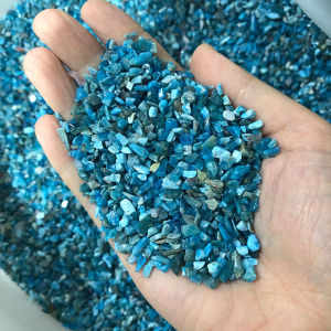 Tinh Thể Đá Tự Nhiên Apatite Xanh Aquamarine Đá Thạch Anh Vụn Nhỏ Đá Quý Trang Trí Nhà Cửa Bể Cá Tự Làm Sỏi Khoáng Chất Phong Thủy