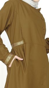 GAMIS PEMDA PDH GURU BUMIL IBU HAMIL SERAGAM KEKI KHAKI HONORER DINAS JUMBO LD 140