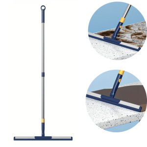 3in1 Telescopic Scraper Broom Multifunctional Glass Wiper Wet and Dry Cleaning Mop for Household Bathroom Kitchen Wiping&Mopping