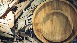Wilmax England Round Bamboo Platter
