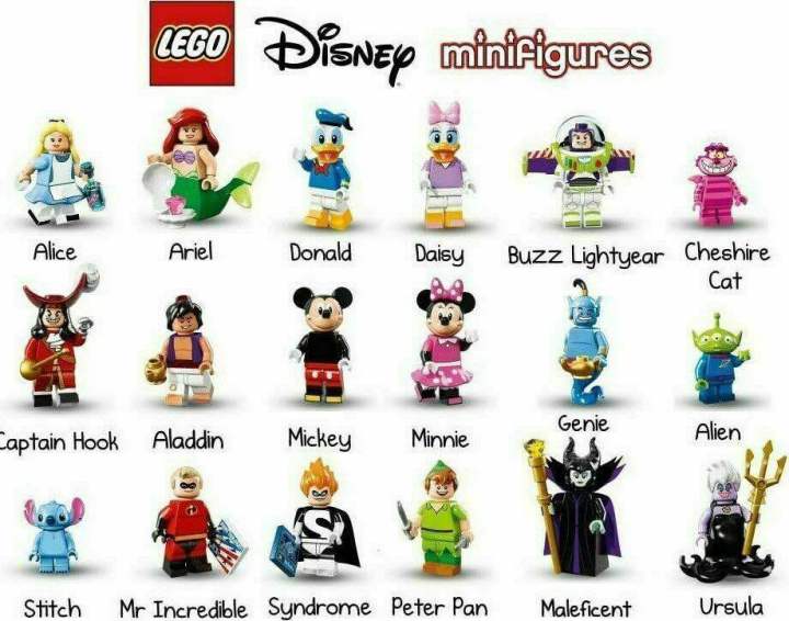 LEGO Minifigures 71012 DISNEY SERIES 1 (Set of 18) | Lazada Singapore