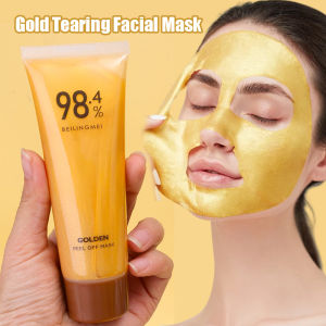 มาส์กลอกฟอยล์สีทองสำหรับ24K มาสก์สำหรับยกกระชับหน้าลอกออกฟอยล์สีทองสำหรับรูขุมขนกว้างหยาบกร้านสำหรับหน้ากากปิดหน้าผู้หญิง