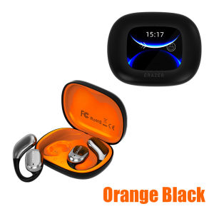 [AI Earphone]Lenovo Wireless Hanging Ear Headphone QT02 Real Time Translator With Touch Screen Charging Case Earbud for Business