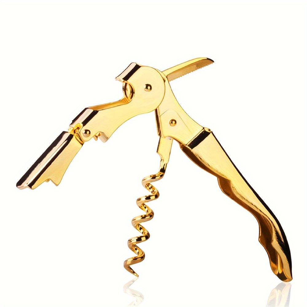 Professional Double-Hinged Waiter Corkscrew With Serrated Foil Knife, Thick Spiral & Neck For Effortless Wine Opening
_voghion.com
