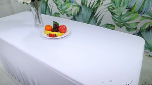 Homepeas® 4/6/8ft Rectangular Conference Tablecloth Hotel Wedding Party Decoration Table Cloth Cover