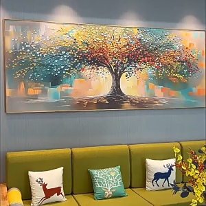 Bedroom Frame Wall Decor Living room Abstract art mural sofa wall decor painting with Al alloy frame