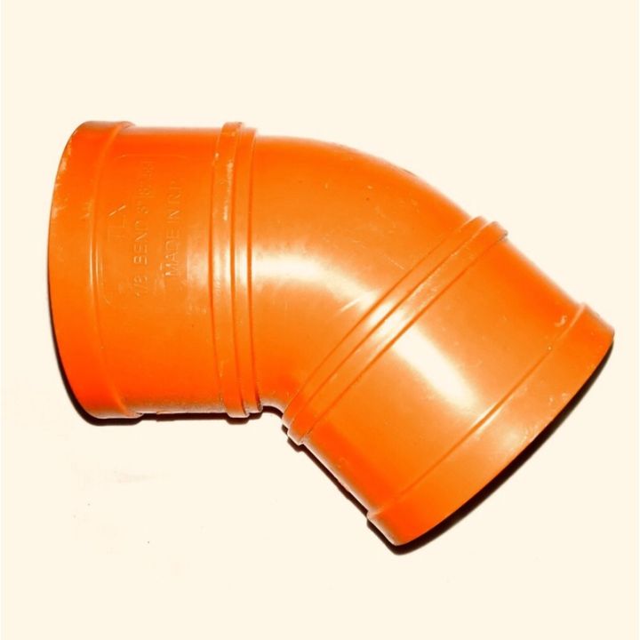 PVC ORANGE SANITARY ELBOW 2" x 45° (1/8bend) Lazada PH