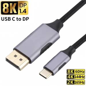 KEBIDU | USB-C to DP-Compatible Cable 8K 60Hz DP Type C 3.1 to 4K 144Hz 1.4  Audio Cable Thunderbolt 3 4 For MacBook Air Pro Samsung