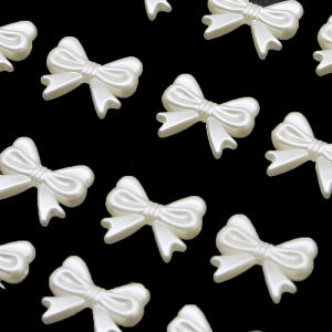 (50 cái/gói) 1.8x1.4cm Mini resin Bow trang trí tự làm đóng gói quà tặng đồ thủ công ruy băng Vật liệu phụ kiện