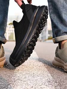 CHIJIU | Breathable Impact-Resistant Puncture-Proof Lightweight Odor-Control Easy-On Long-Standing Comfort Safety Shoes Male Summer