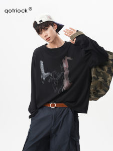 QOTRIOCK | American Graffiti Physically Sun Protective Breathable Long Sleeve Tshirt