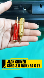 Jack chuyển 3.5 ra 6.5 - Jack 3.5 đực ra 6.5 cái - Jack chuyển đầu 3.5 sang 6.5 - 1 CÁI