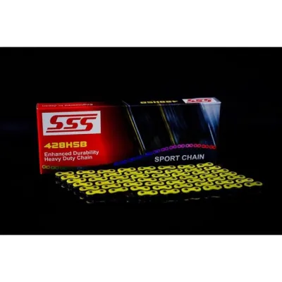 RANTAI SSS 428 HSB NEON COLOUR WARNA MERAH RED