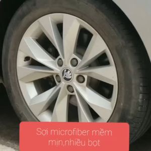 Gang tay lau rửa ô tô nhà cửa Microfiber siêu mịn siêu thấm siêu sạch chống trầy an toàn cho tay
