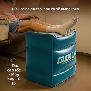 Travel Portable Adjustable Footrest Inflatable Footrest Stool