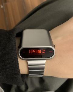 Benlyib นาฬิกาไดรเวอร์ S1000นาฬิกาแฟชั่นย้อนยุคทันสมัยโลหะกันน้ำไม่ขึ้นสนิมการเคลื่อนไหวแบบดิจิตอล